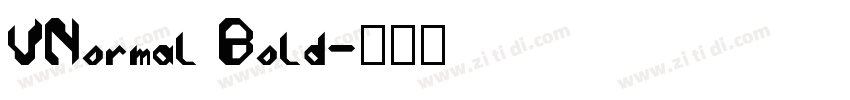 VNormal Bold字体转换